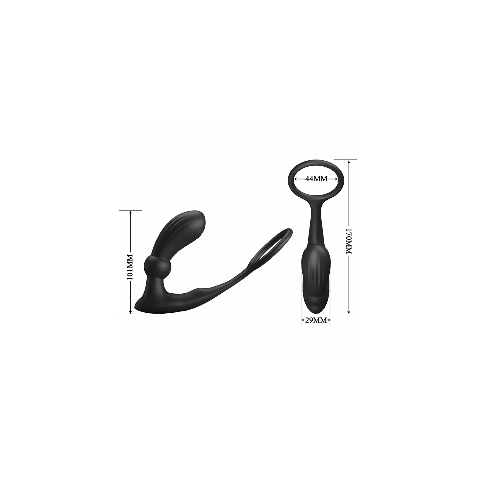 PRETTY LOVE WARREN Melns anālais gredzens un vibrators Photo 4
