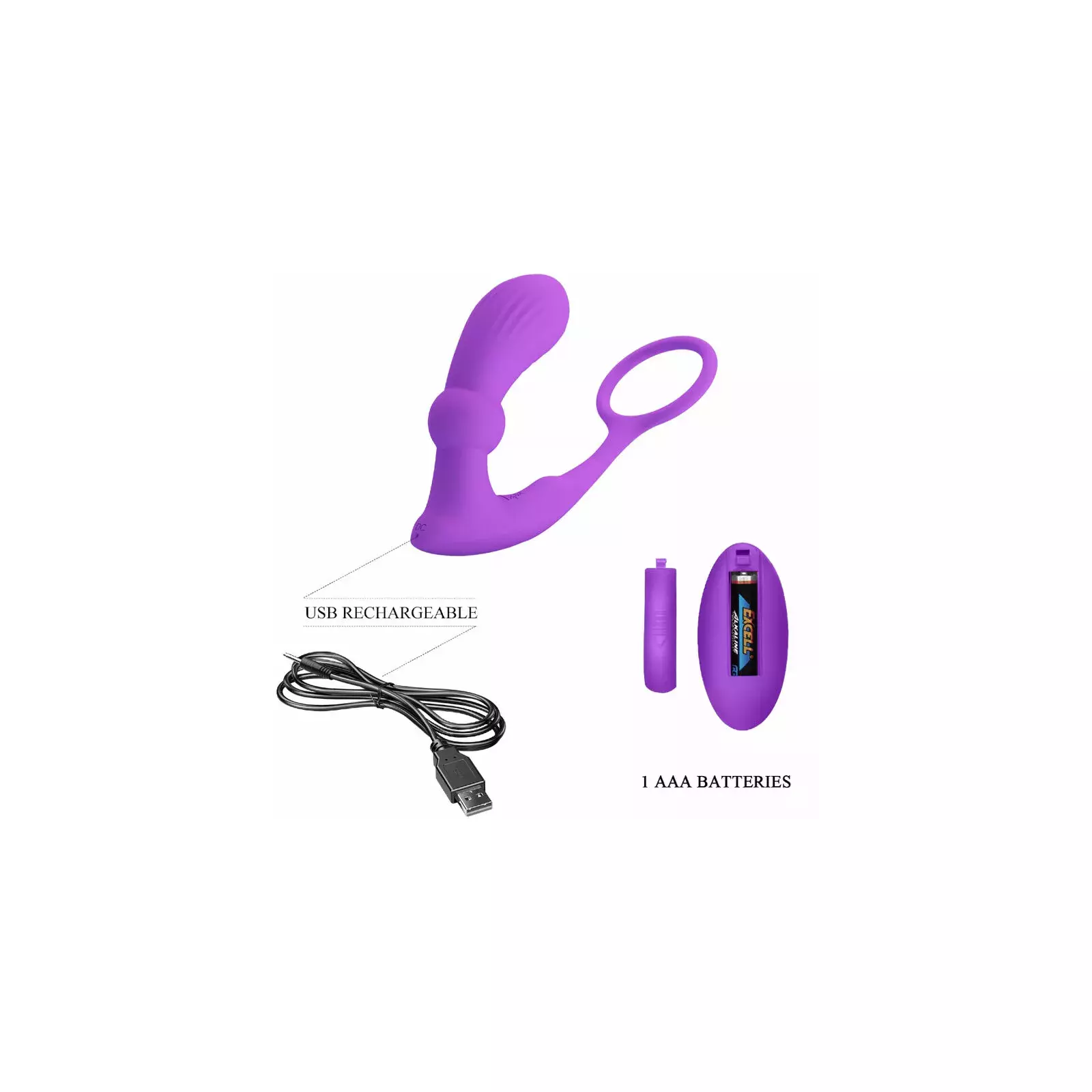 PRETTY LOVE WARREN VIOLET ANĀLAIS GREDZENS UN VIBRATORS Photo 5