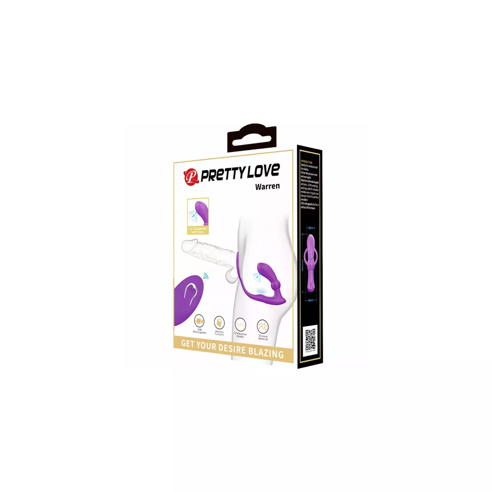 PRETTY LOVE WARREN VIOLET ANĀLAIS GREDZENS UN VIBRATORS Photo 7