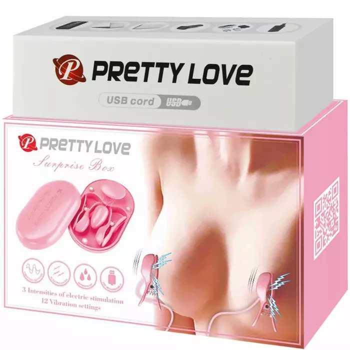 Elektrostimulācijas knaibles Pretty Love Surprise Box Pink Photo 8