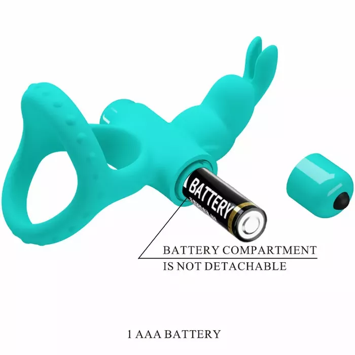 Ring vibrator Pretty Love Figgy — silicone rabbit Photo 5