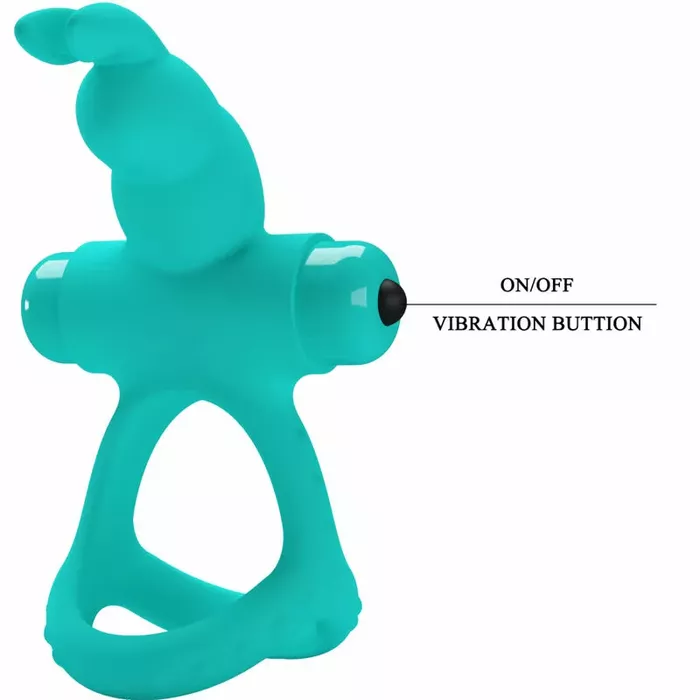 Ring vibrator Pretty Love Figgy — silicone rabbit Photo 6