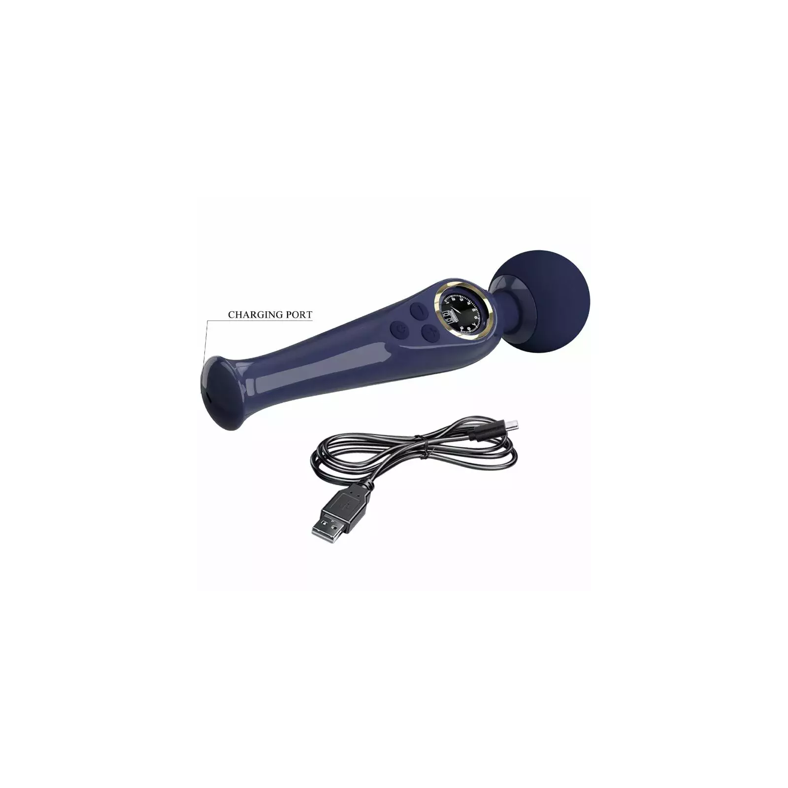 PRETTY LOVE SKYLER VIBRATOR WAND BLUE D-237398 Photo 6