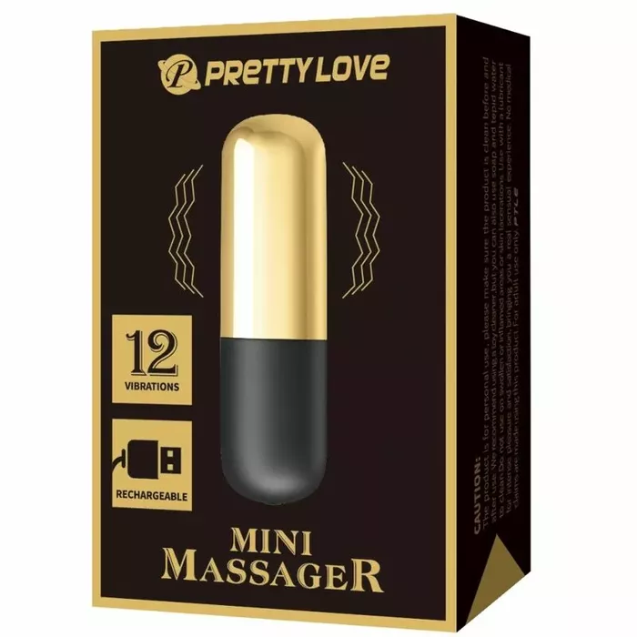 Bullet-вибратор pretty love Golden — перезаряжаемый силикон Photo 7