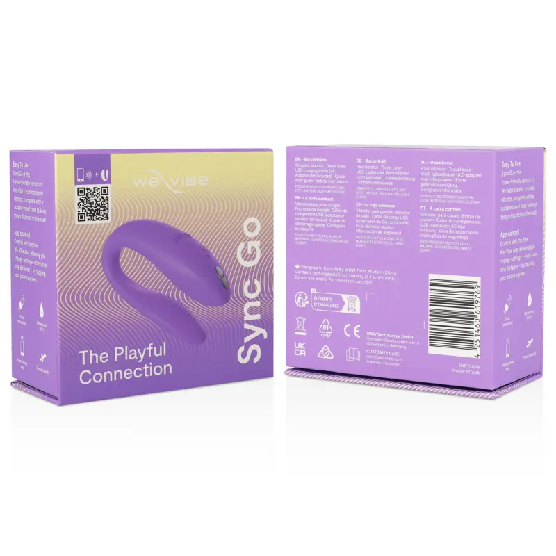 Valkājams dubultais stimulators We‑Vibe Sync GO Photo 13