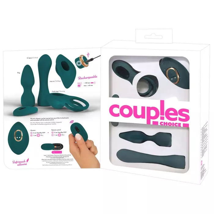 Couples Choice Mini Vibe w 4 — компактный набор мини‑вибратора Photo 17