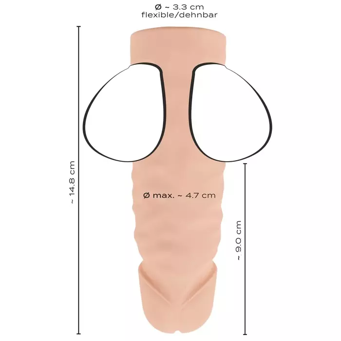 Ball stretcher RealistixXx regulējams ar dildo Photo 10