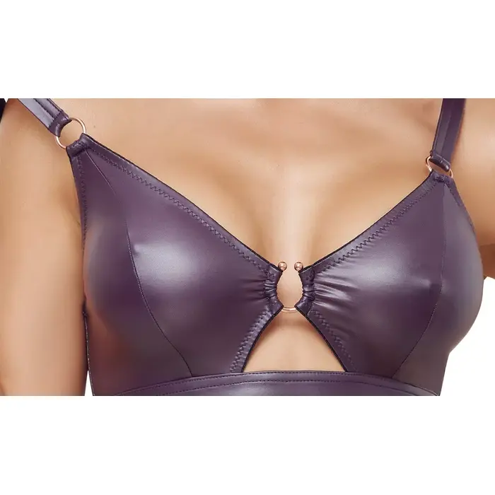 Lingerie set Cottelli Collection Bra and Briefs purple L Photo 5