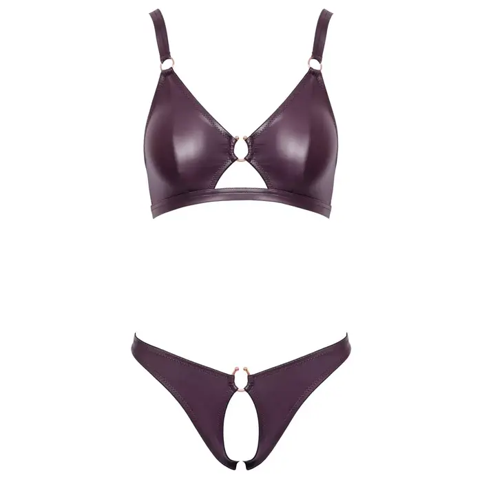 Lingerie set Cottelli Collection Bra and Briefs purple L Photo 7