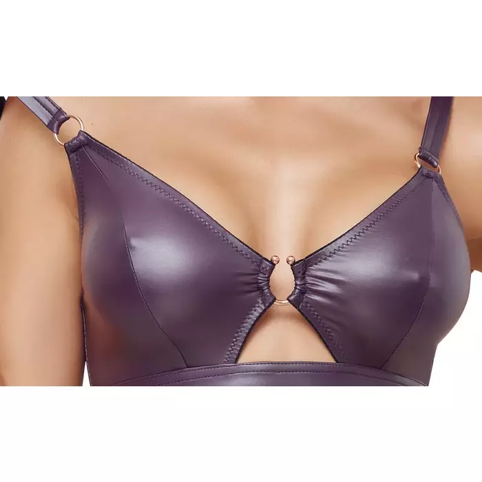 Комплект Cottelli Collection бюстгальтер и трусики фиолетовые XL Photo 5