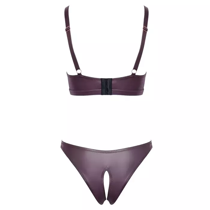 Комплект Cottelli Collection бюстгальтер и трусики фиолетовые XL Photo 8