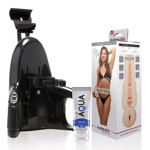 FLESHLIGHT Вагина Райли Рид Утопия + Универсальный Запуск + Аква Смазка 50 мл, D-238384