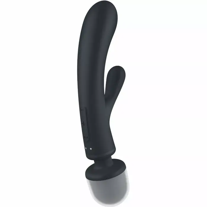 SATISFYER Triple Lover truša vibrators — pelēks Photo 2