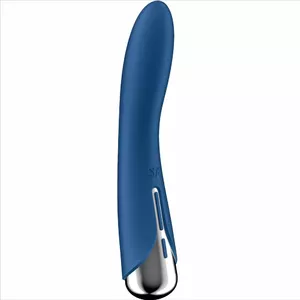 Rotator vibrator SATISFYER Spinning Vibe 1 G-Spot — rotating head, silicone, waterproof, multiple vibration modes, blue