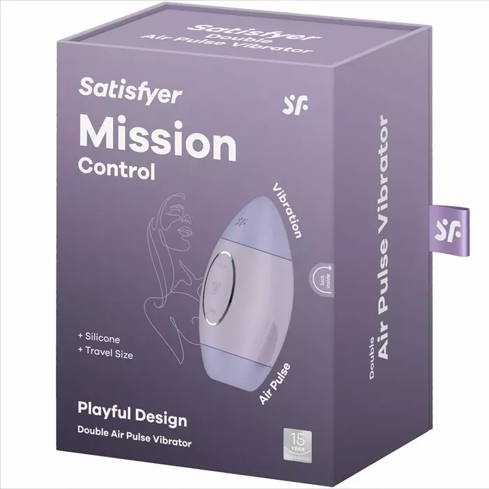 SATISFYER Mission Control Lilac Small двойной импульсный вибратор Photo 5