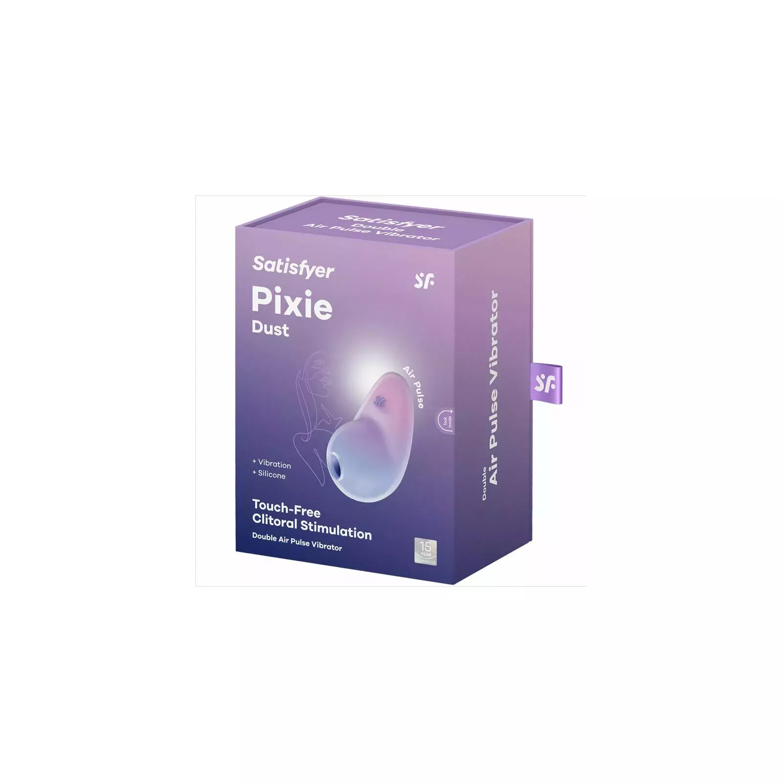 SATISFYER Pixie Dust Lilac Gaisa Pulsa Stimulators D-237592 Photo 5