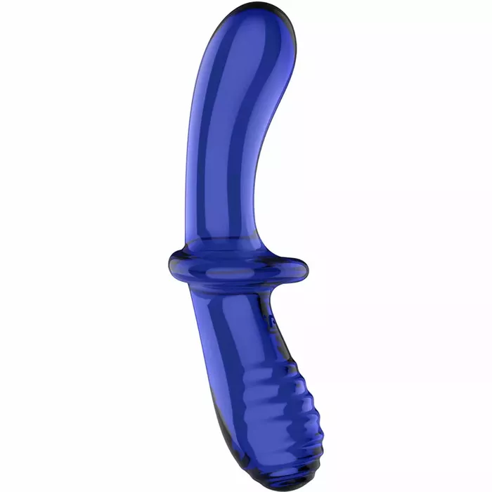 Стеклянный дилдо SATISFYER Double Crystal Dildo Blue Photo 2