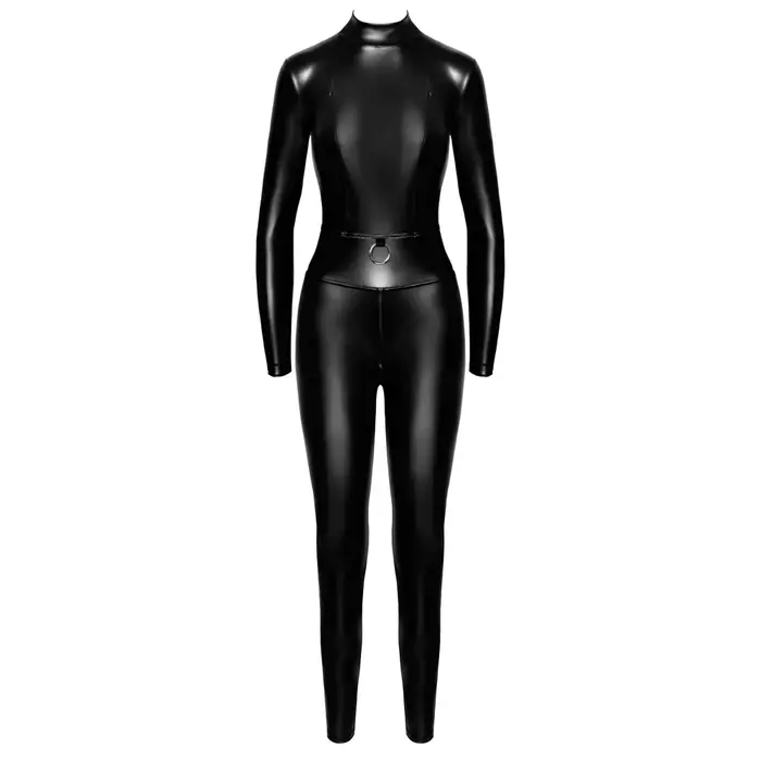 Noir Jumpsuit Zip S — tight wet look jumpsuit, size S Photo 6