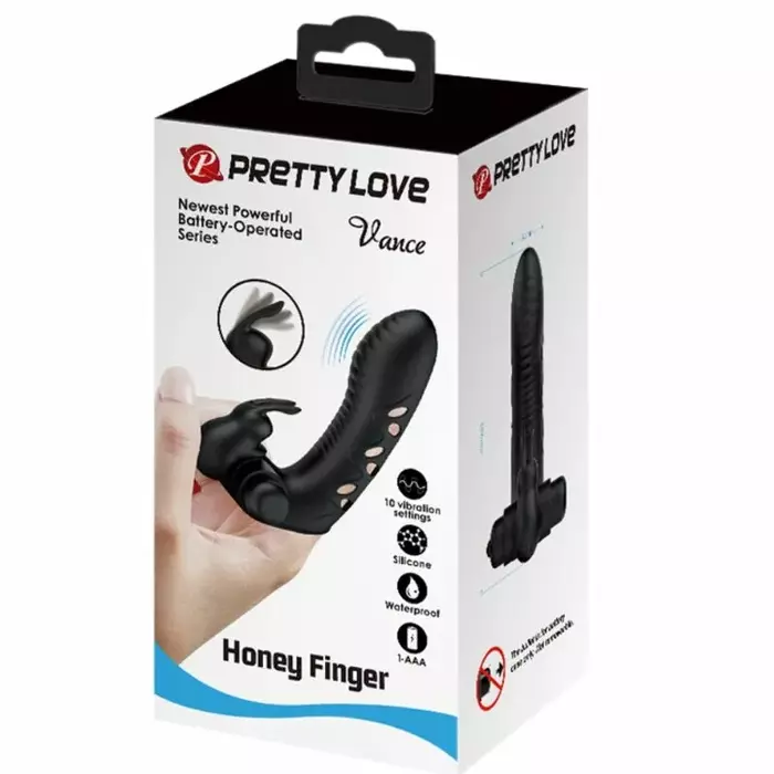 Vibrator finger cover pretty love Vance Black Photo 9