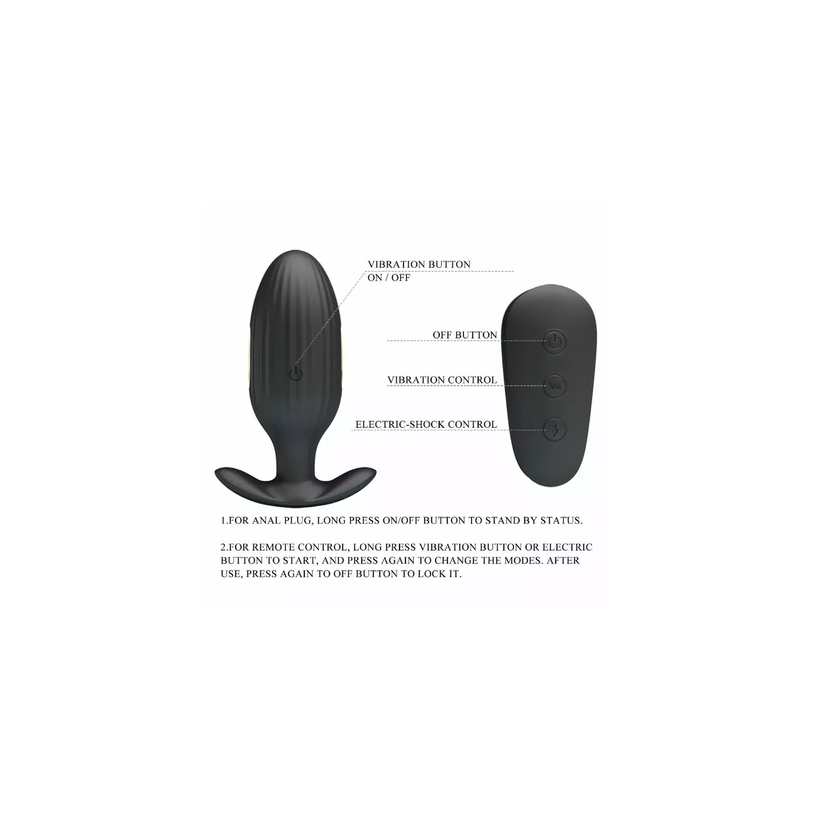 Anālais vibrators Pretty Love Kelly Plug Photo 9