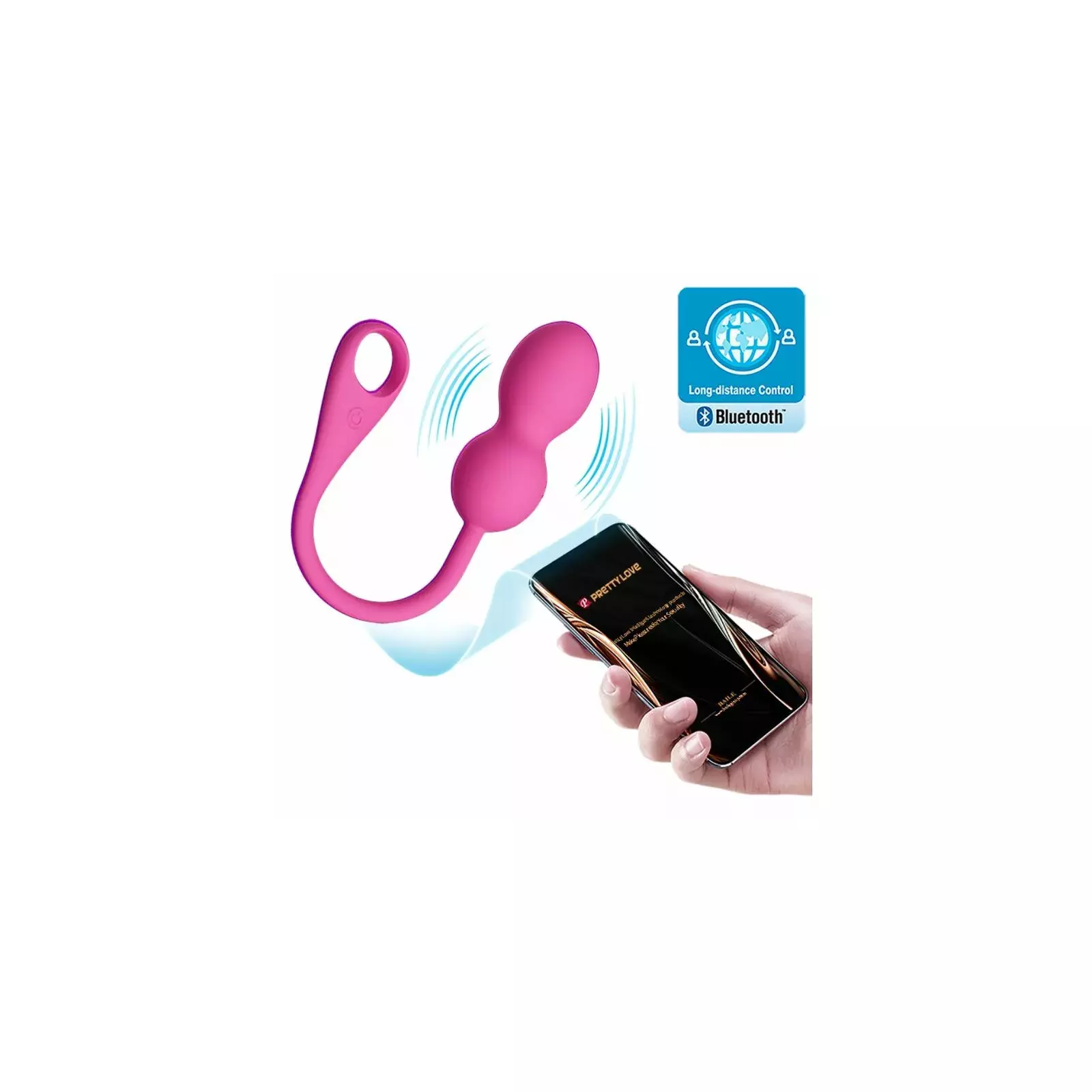 PRETTY LOVE ELVIRA PINK Rechargeable Vibrating Balls Photo 7