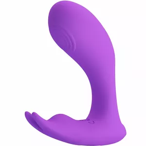 Vibrator pretty love Idabelle — silicone, remote control, vibration & pulsation, waterproof, violet