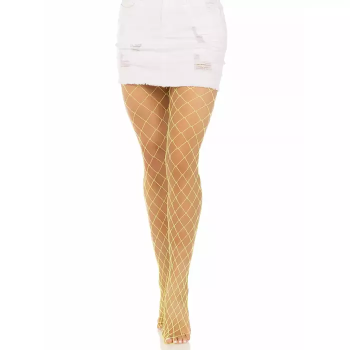Колготки LEG AVENUE Diamond Fishnet желтые Photo 4