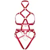 Body harness LEG AVENUE Heart — red, size L Photo 10