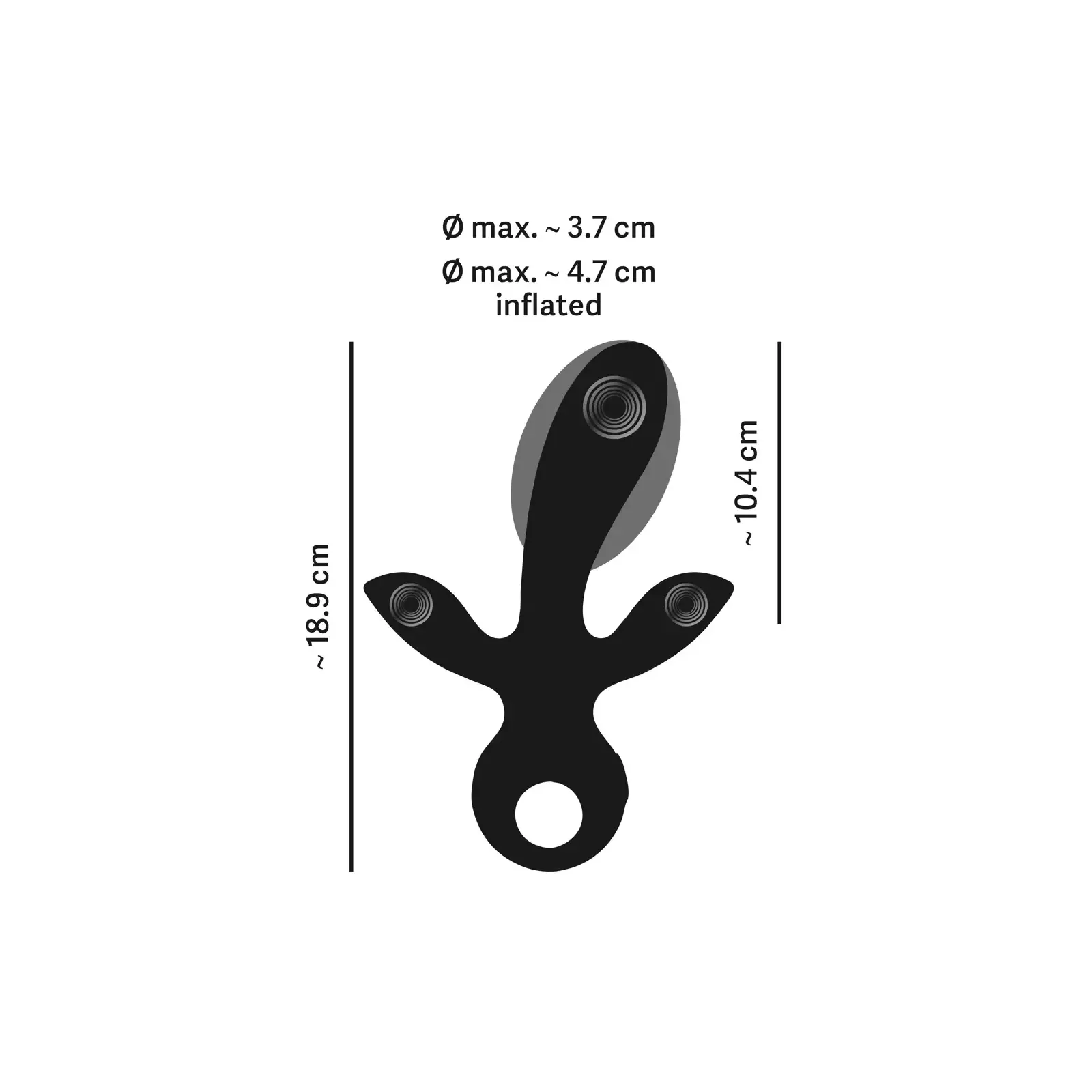 Vibrators Eternal Inflatable Triple Vibrator Photo 10
