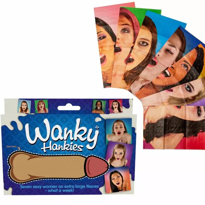 WANKY HANKIES 7 Īpaši Lieli Sieviešu Kabatlakati Photo 1