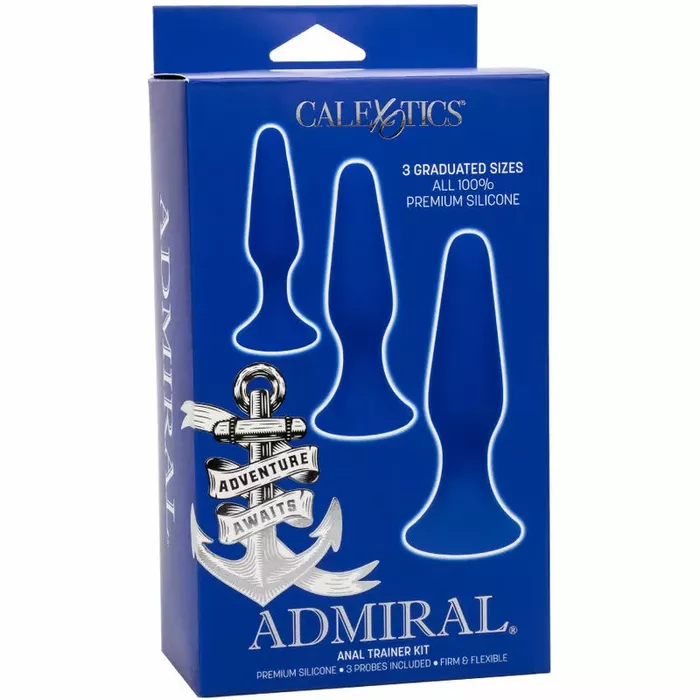 Anālo tūpļu komplekts ADMIRAL — 3 silikoni, koniski Photo 4