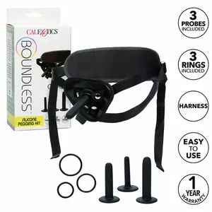 CalExotics Boundless Silikona Pegging Komplekts D-238388 - Universāls strap-on komplekts