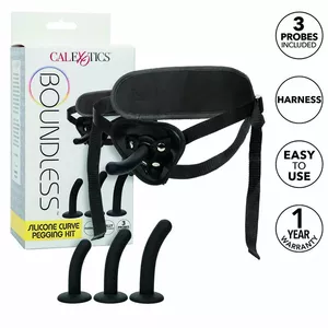 Strap-On CalExotics Silikons Melns