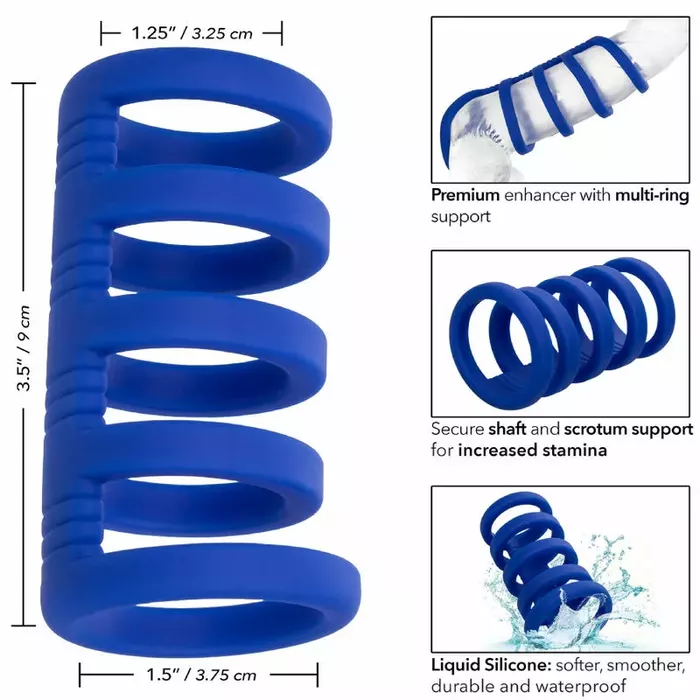 Насадка на пенис ADMIRAL Xtreme Cage Blue Photo 4