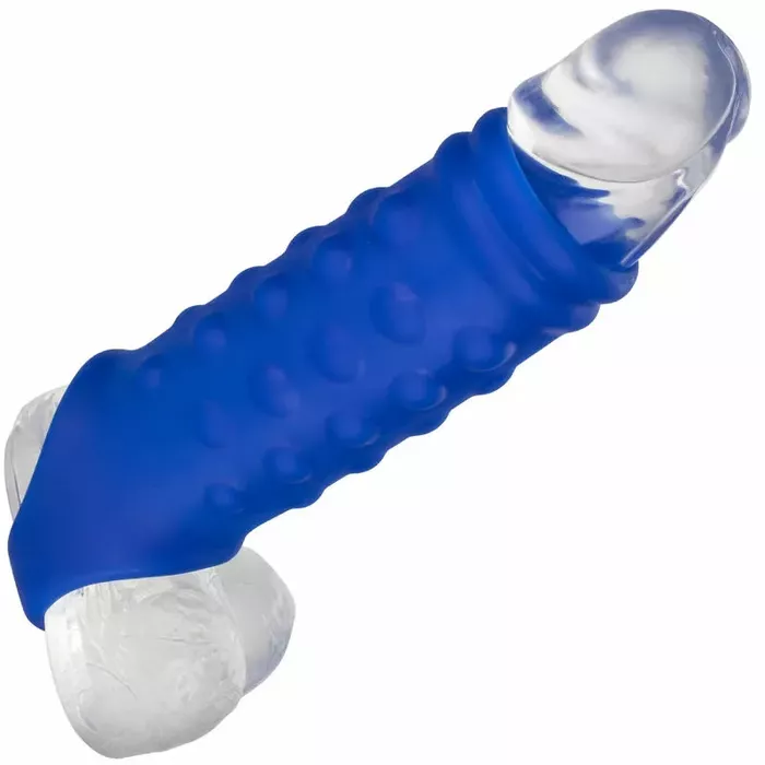 Penis cover ADMIRAL Admiral Beaded Liquid Silicone Blue Photo 5