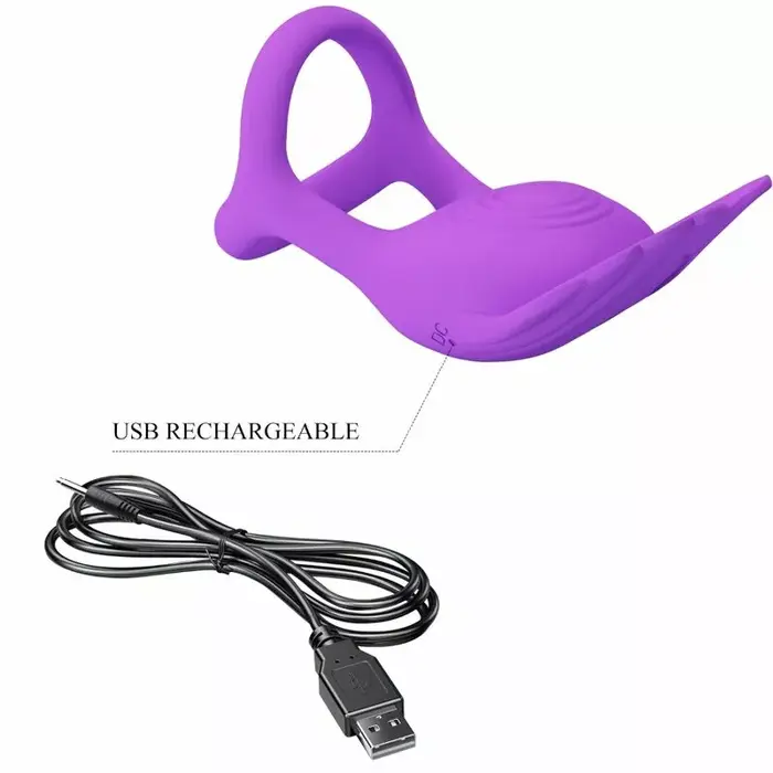 Dzimumlocekļa gredzens Pretty Love SILAS — 7 vibrācijas Photo 8