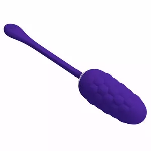 PRETTY LOVE - VIBRATING EGG WITH PURPLE RECHARGEABLE MARINE TEXTURE