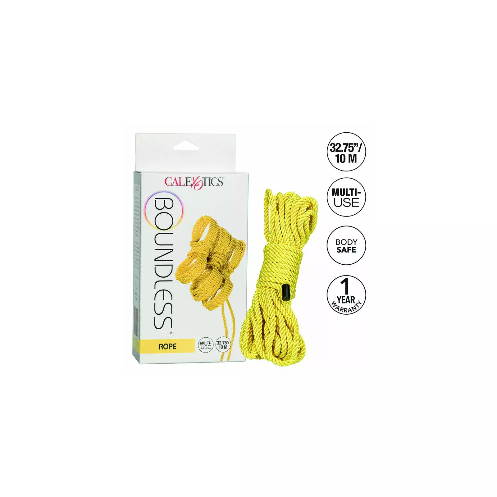 Bondage CalExotics BOUNDLESS ROPE 10M YELLOW Photo 1