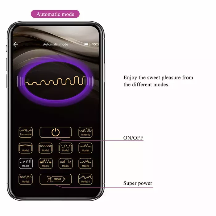Vibrator pretty love Hector — app-controlled electroshock Photo 17
