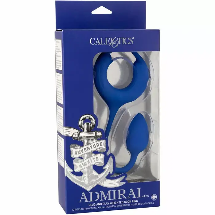 Cock ring ADMIRAL — weighted blue model Photo 6