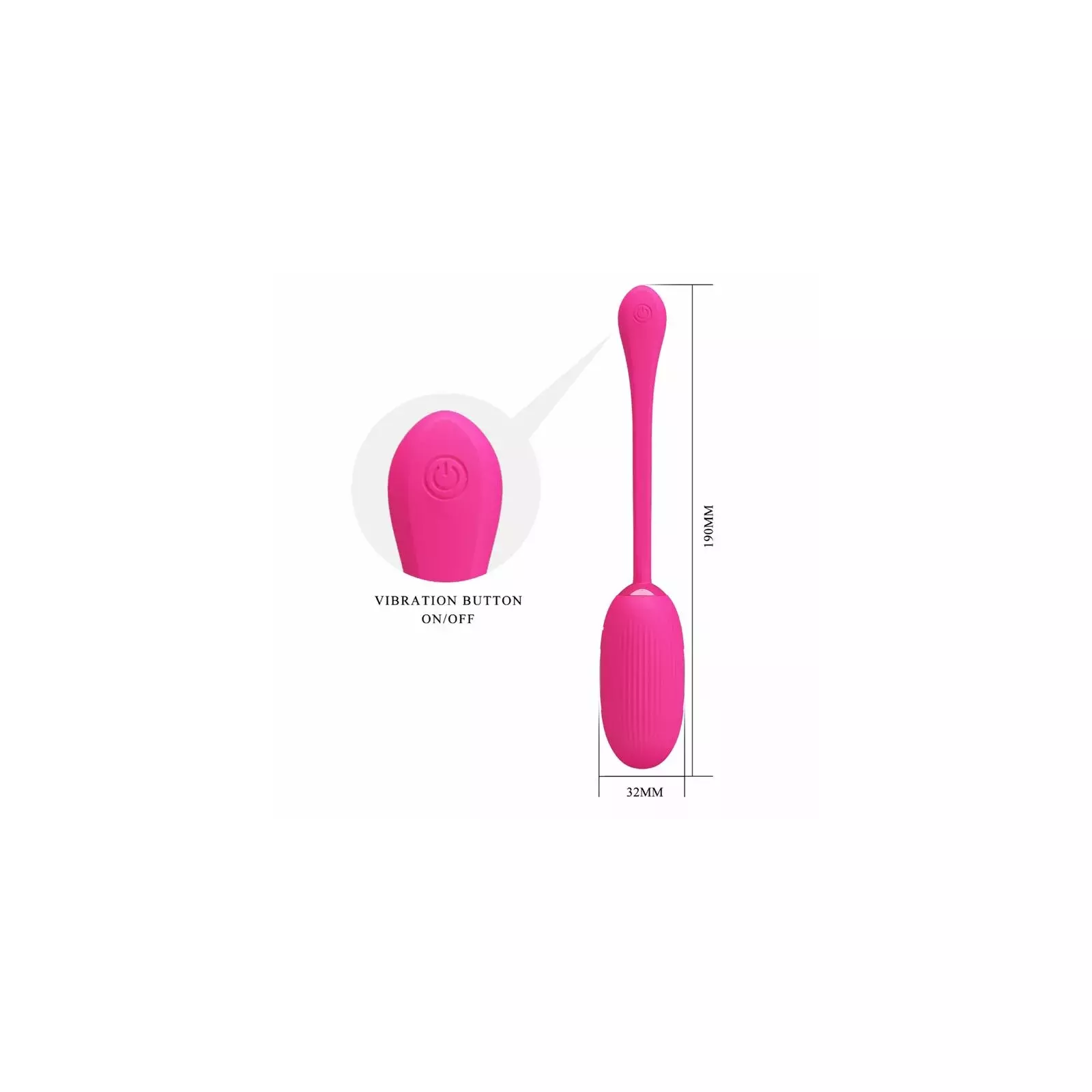 PRETTY LOVE DOREEN Rechargeable Vibrating Egg - D-237363 Photo 4