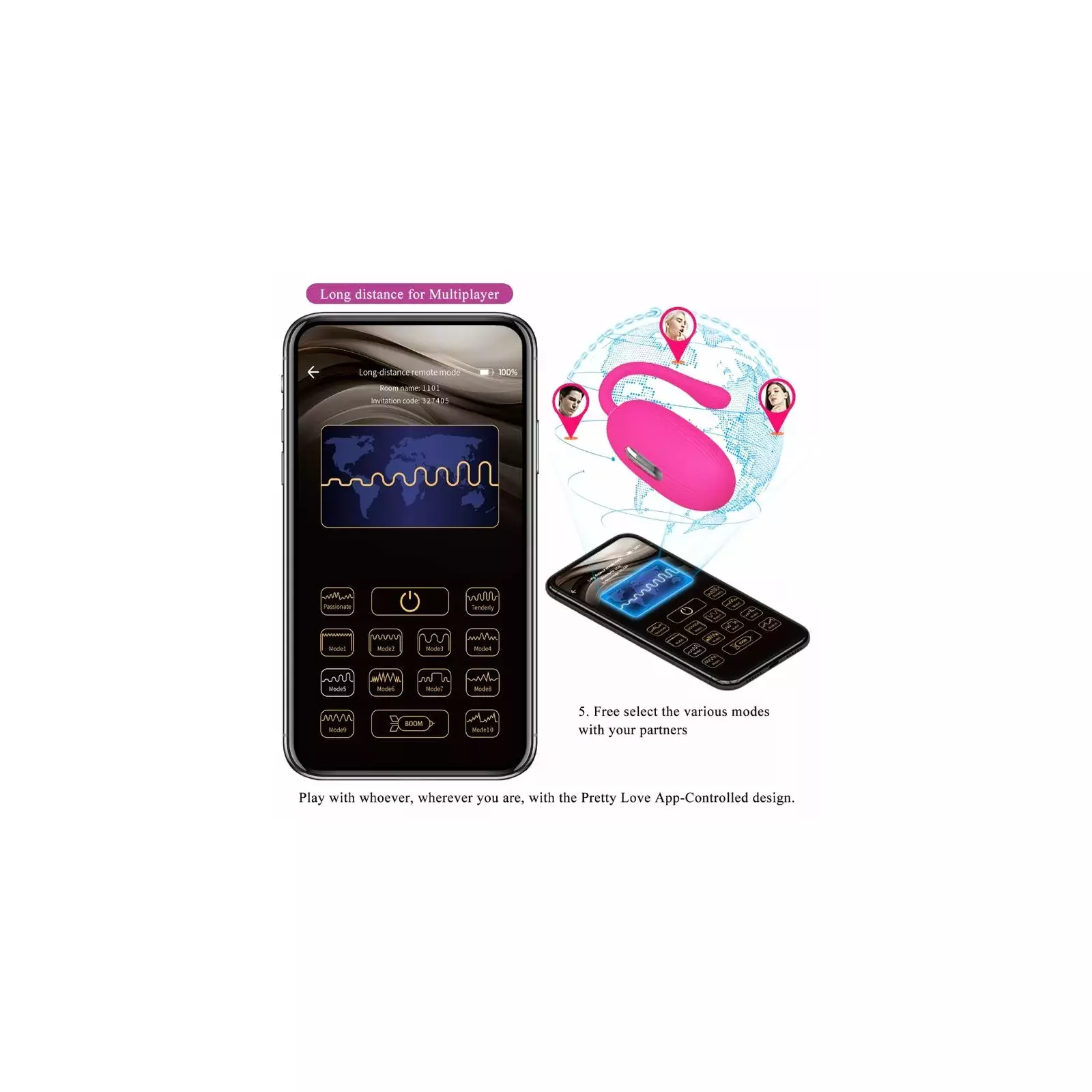 PRETTY LOVE DOREEN Rechargeable Vibrating Egg - D-237363 Photo 11