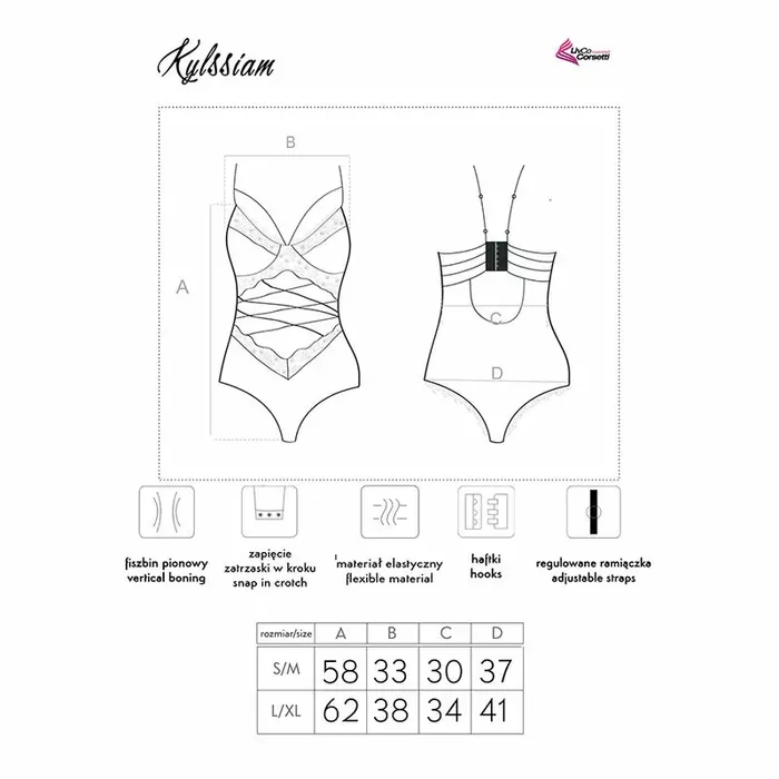 Body LIVCO KYLSSIAM LC 90613 — black L/XL Photo 4