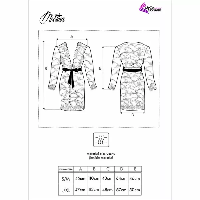 Dressing gown LIVCO Corsetti MOSTINA LC 90641 Photo 5