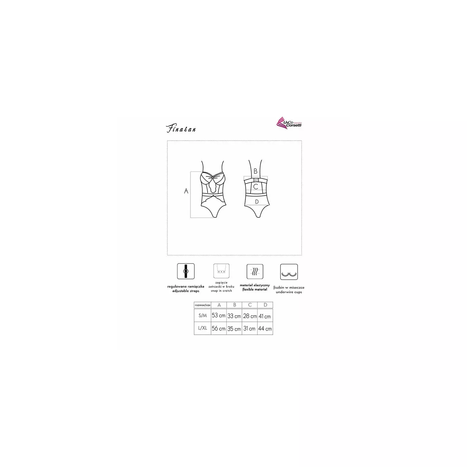 Боди LIVCO CORSETTI FASHION L/XL FINASAN LC 90632 Photo 5