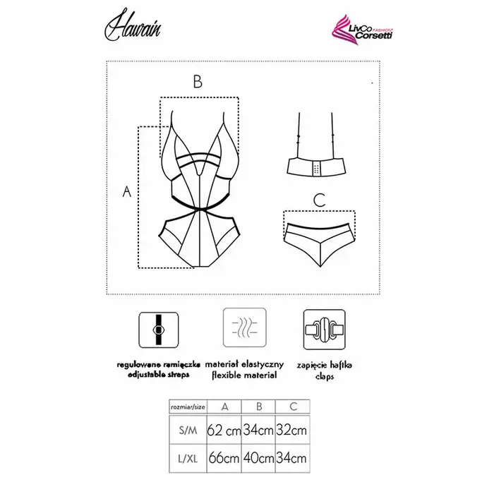 LIVCO HAWAIN LC 90665 women's fitted body Photo 4
