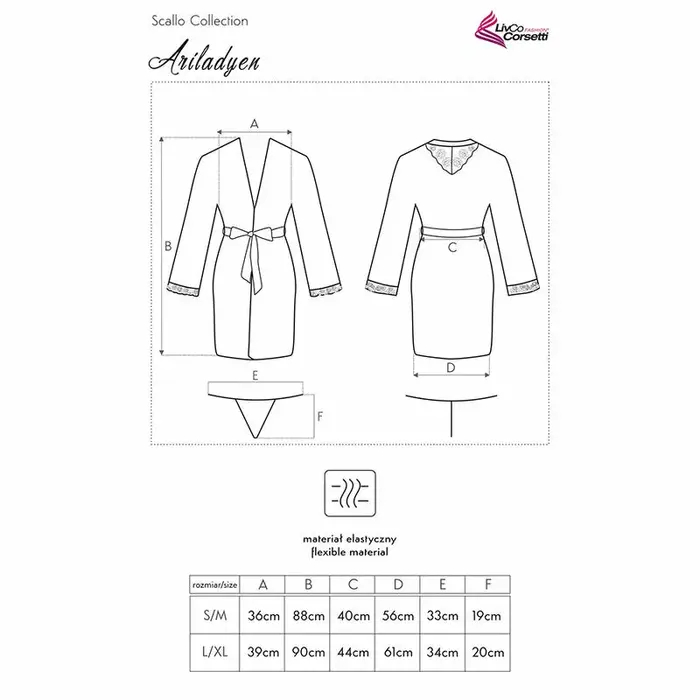 Dressing gown & panty set LIVCO Ariladyen LC 90568 Photo 3