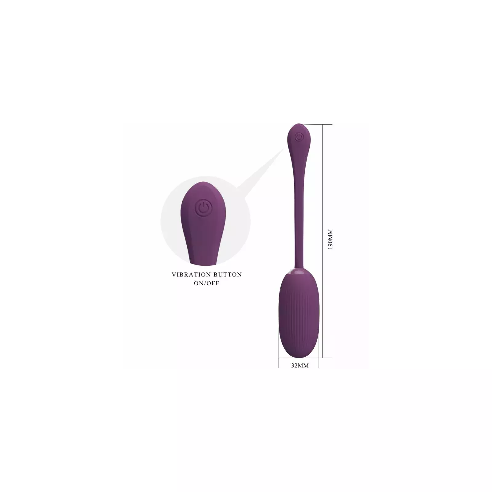 PRETTY LOVE DOREEN Rechargeable Vibrating Egg D-238746 Photo 4