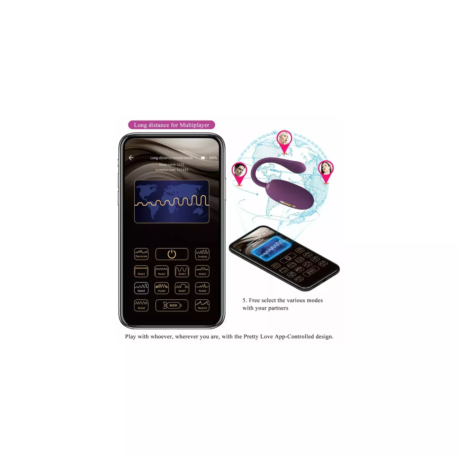 PRETTY LOVE DOREEN Rechargeable Vibrating Egg D-238746 Photo 14