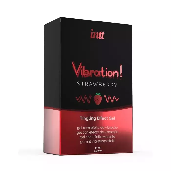 intt Vibration! Strawberry 15 ml intimate lubricant Photo 3